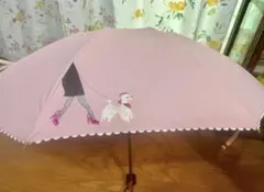 Lulu Guinness ルルギネス　折り畳み傘　晴雨兼用　　刺繍プードル柄のサムネイル
