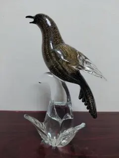ムラーノガラス ヴィンテージ フクロウ置物 - メルカリ