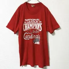 アメリカプロジェクト Tシャツ クルーネック 丸首 ロゴ M 赤 綿 スポーツ