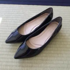 【最終値下げ】ハニーズ　エナメルパンプス　ブラック