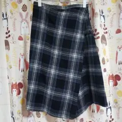 Pink Label UNITED ARROWSチェック柄ラップ タイトスカート