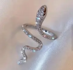 スネーク リング　蛇デザインリング シルバー