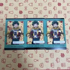 m*】様 ヒロアカ　ナムコ限定　緑谷3枚セット