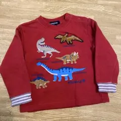 klädkåp クレードスコープ　トレーナー　長袖　 恐竜　プリント