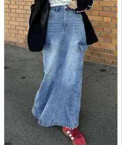 リエディ コットンデニムカーゴスカート Mサイズ