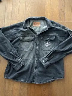 ダークグレー デニムジャケット 