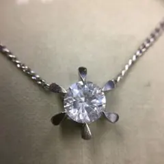Pt850 D1.014ct 天然ダイヤネックレス - メルカリ