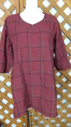 【3-77】noa-ge ノアージュ トップス チュニック LL 480円