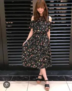 花柄ワンピース　春