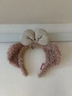 シェリーメイ　リボン付きファー耳カチューシャ