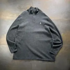 Polo Ralph Lauren ラルフ　ハーフジップ　ニット　グレー　XXL