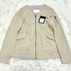 タグ付き　(n°) コットン　ベージュ　ma1 ブルゾン
