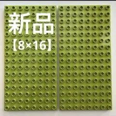 ※色変更【新品】レゴデュプロ ブロックラボ基礎板 黄緑 8×16 2枚