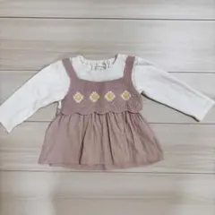 mamaraku ピンク レース編み トップス 90cm