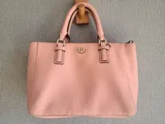 トリーバーチハンドバッグ 斜め掛けショルダーバッグレザー ピンク