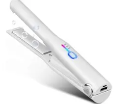 コードレス2WAYヘアアイロン 4500mAh 小型軽量　白　軽量　旅行
