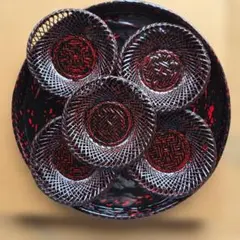 訳あり 未使用品 籃胎漆器 長皿 61cm 竹細工 漆器 高級 盛り皿 - メルカリ
