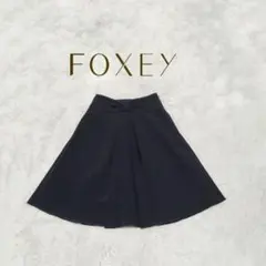 FOXEY NEWYORK　フォクシー　フロントリボン　フレアスカート　38のサムネイル