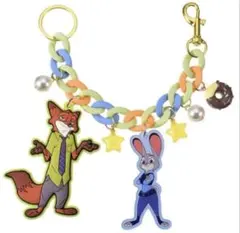 ズートピア　ディズニーストア　　ニック　ジュディ　キーホルダー　ディズニー
