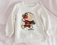 A*s様 明日まで　美品　アンパンマン　チェーンステッチ刺繍トレーナー　95cm