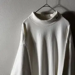 希少 90s USA製 白タグ NIKE ハイネック ロールネック ワンポイント