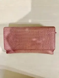 SMYTHSON 長財布 クロコ型押し ピンクのサムネイル