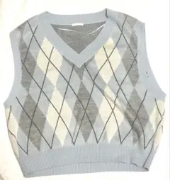 アーガイル柄 ニットベスト Lサイズ GU