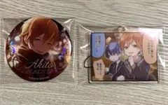 プロセカ　東雲彰人　青柳冬弥　はぴこれ　缶バッジ　一コマ　アクリルストラップ