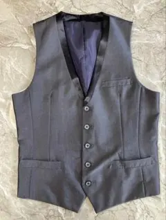 COMME CA MEN スーツベスト Lサイズ グレー