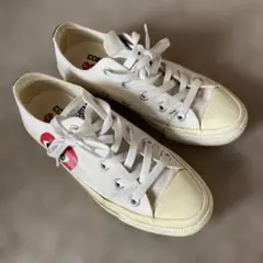 プレイコムデギャルソン×コンバース　ハートロゴキャンバススニーカー 22cm