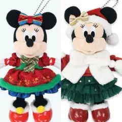 ミニーマウス ぬいぐるみ クリスマス