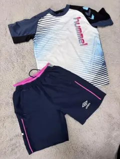 hummel umbro のプラクティスウェア上下セット　Sサイズ　150のサムネイル