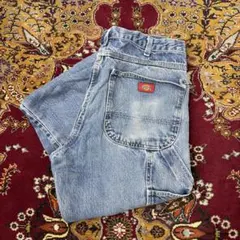 ディッキーズ ダック デニム ワーク ペインターパンツ 34×32