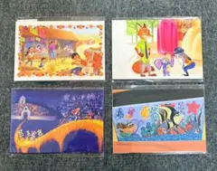 Disney(ディズニー) ポストカードセット 4種 まとめ売り