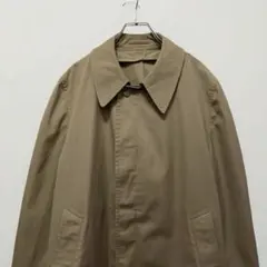 80s ロンドンフォグ ステンカラーコート ベージュ ポリコットン