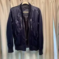 ネイビー ジップアップ ジャケット