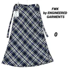 新品 FWK by ENGINEERED GARMENTS ラップスカート 紺のサムネイル