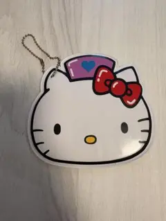 Hello Kitty ナースデザイン パスケース キーホルダー