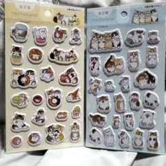 mofusand モフサンド ぷくっとシール3 まとめ売り シール 人気 ねこ