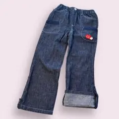 お値下げ MIKI HOUSE ミキハウス♡120 デニム 裾上げ可能 ボトムス