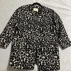LagunaMoon ヒョウ柄 ノーカラー ジャケット フリーサイズのサムネイル