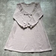 アプレレクール ピンク長袖ワンピース 140センチ