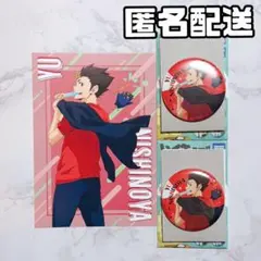 ハイキュー アニメイト Yummy マスコット 缶バッジ ポスカ 西谷夕