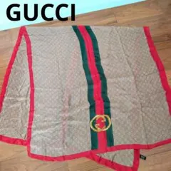 GUCCI シェリーライン GG柄 シルク 大判ストール ショール スカーフ