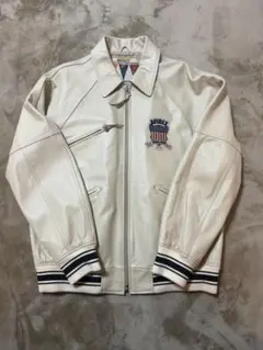 2026年最新】AViREX レザージャケット ホワイトの人気アイテム - メルカリ