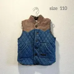 ベビー キッズ デニムアウターベスト 110サイズ