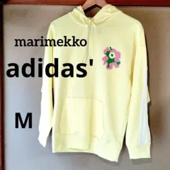 adidasmarimekko フラワー柄 イエローパーカー J/M