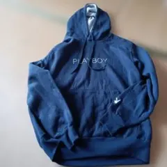 PLAYBOY ネイビー フード付きパーカー