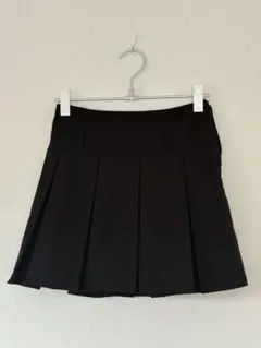 オリーブデオリーブ　黒 プリーツミニスカート ウエストゴム入り
