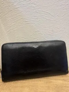 セリーヌ 長財布 バイカラー 黒x黄 長財布 ラウンドファスナー - メルカリ
